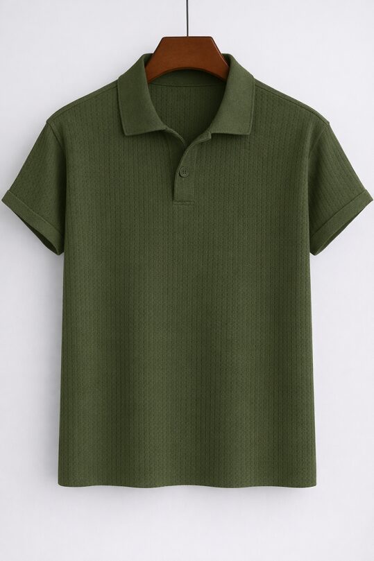 Waffle Knit Polo