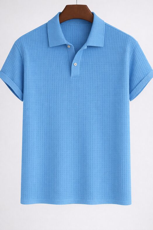 Waffle Knit Polo