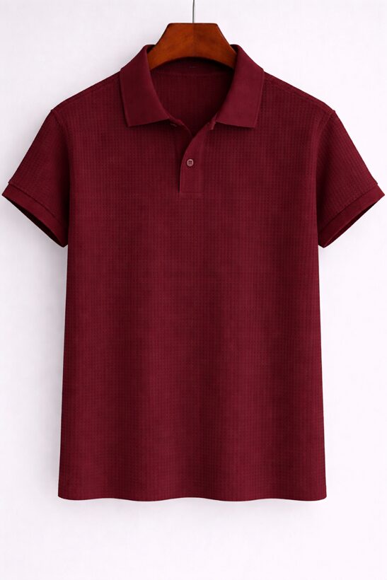 Waffle Knit Polo
