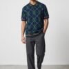 Argyle Knitted Polo Shirts