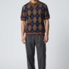 Argyle Knitted Polo Shirts
