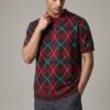 Argyle Knitted Polo Shirts