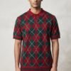 Argyle Knitted Polo Shirts