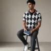 Argyle Knitted Polo Shirts