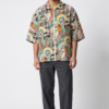 Mens Cropped Shirt - Artistic Patchwork Denim