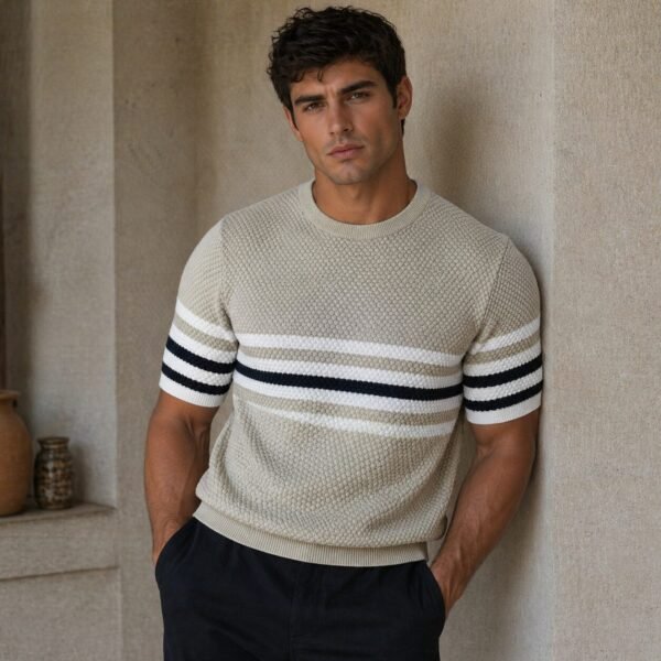 Sapphire Knitted Cotton Crew Neck