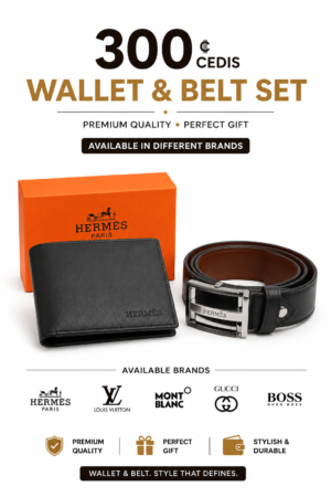 Executive wallet and belt Set
