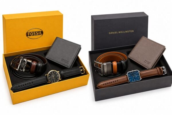 Wallet, Watch &Belt Combo Gift Set