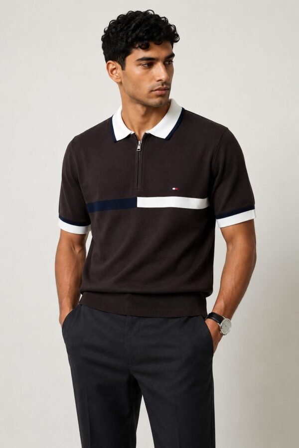 21486a79-e6c9-42d1-a964-8d58150b1f22 Tommy Hilfiger Zip Polo