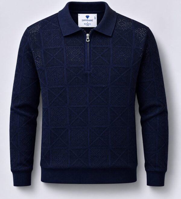 Long Sleeves Quarter Zip-100% Cotton