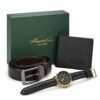 Wallet, Watch &Belt Combo Gift Set
