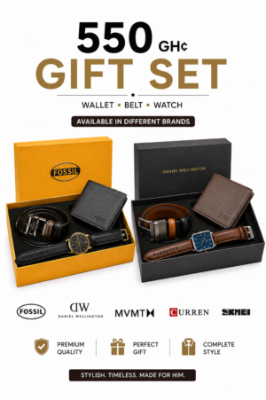Wallet, Watch &Belt Combo Gift Set new