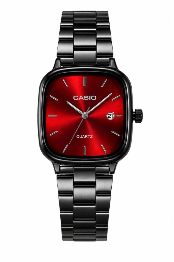 CASIO Square Quartz Watch (Date display)