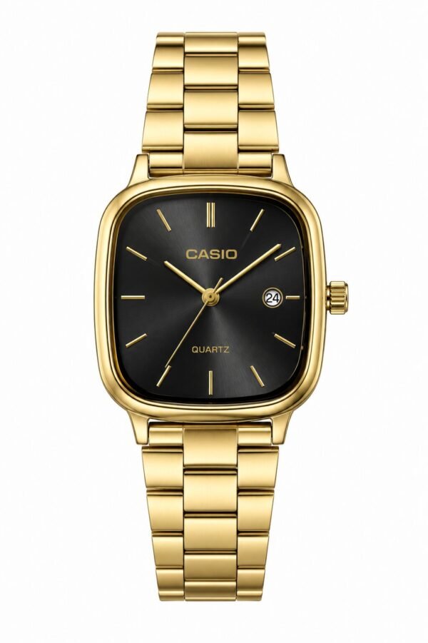 CASIO Square Quartz Watch (Date display)