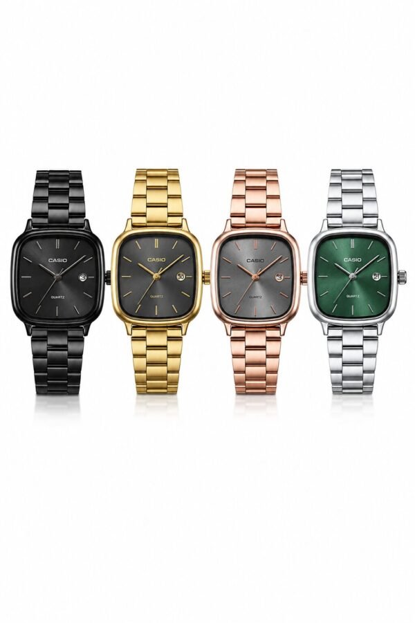 CASIO Square Quartz Watch (Date display)