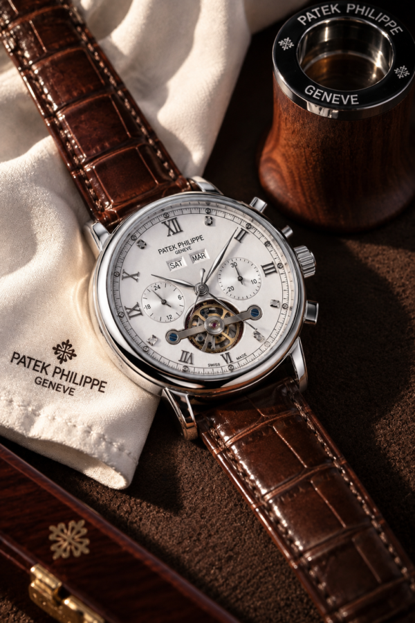 Patek Philippe Leather Strap Watch - Engine
