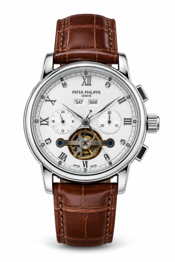 Patek Philippe Leather Strap Watch - Engine