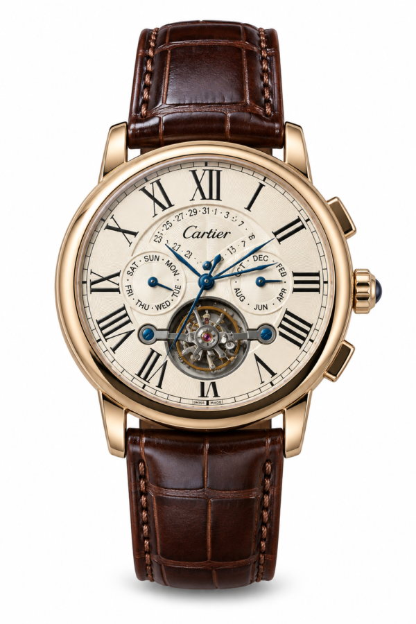 Cartier Leather Strap Watch - Engine