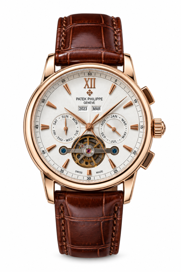 Patek Philippe Leather Strap Watch - Engine